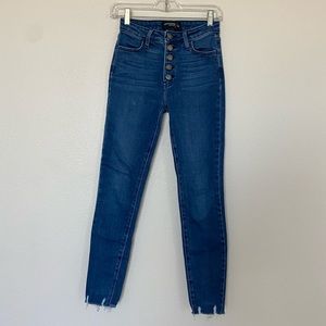 Just black denim high rise jeans